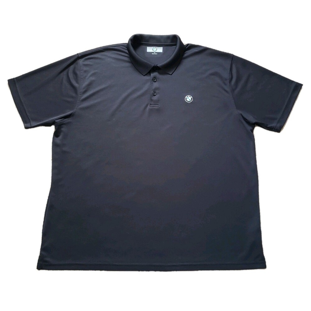 BMW Lightweight Preformance Polo 2XL Mens Black Embroidered Golf Automotive